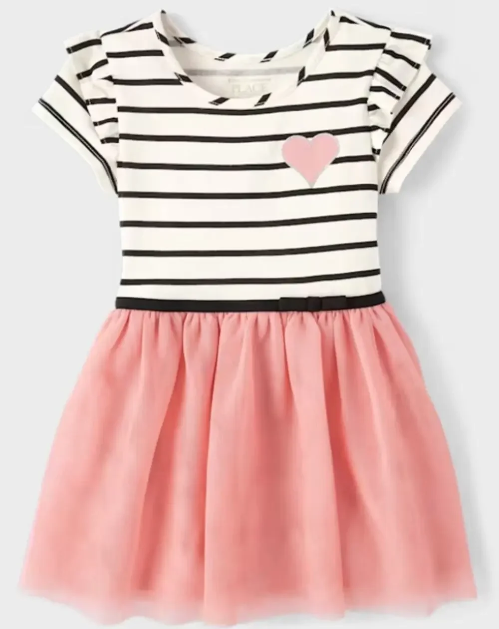 The Children's Place Toddler Girls Striped Heart Tutu Dress NWOT